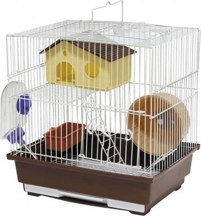 Kafaz Panama Pet për brejtës, 30 x 23 x 31cm, i bardhë/kaftë