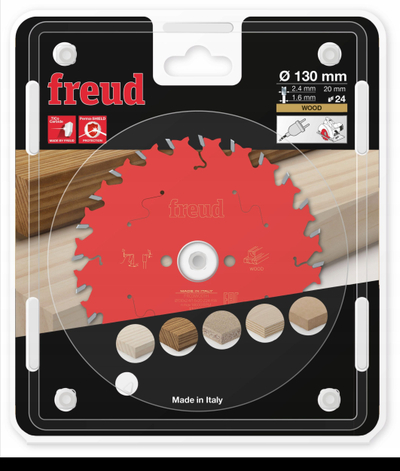Teh rrethor Freud LP30M, 130mm, 24 dhëmbë, 20mm