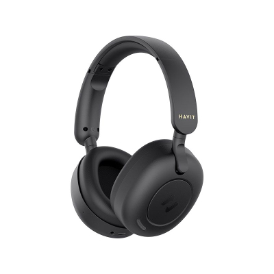 Kufje pa tela Havit H655BT, Bluetooth 5.3, ANC, të zeza
