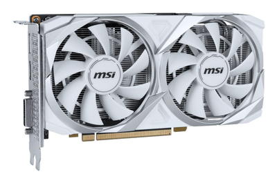 Kartë grafike MSI GeForce RTX 3050 Ventus 2X 8GB GDDR6, OC, e bardhë