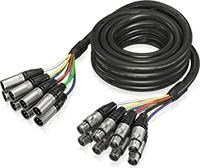 Мултикор кабел Behringer GMX500, 8 канали XLR, 5m, црн