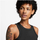 Bluzë sportive Nike Fitted Racerback Crop Tank, e ngushtë, e zezë