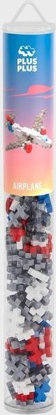 Lodër me ndërtime Plus Plus Tube Aeroplan, 100 copa, shumëngjyrëshe