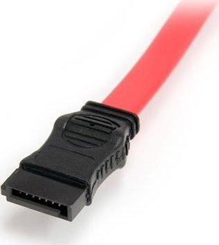 Kабел StarTech Slimline SATA во SATA, 36\", со LP4, црн