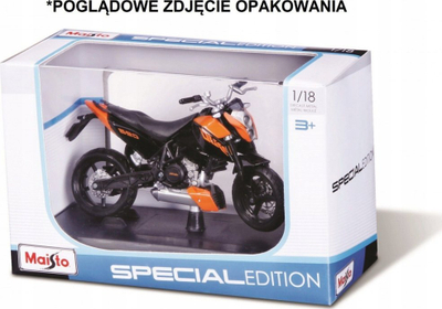 Model motor MAISTO Kawasaki Ninja ZX 14R, shkalla 1:18, me bazament, i kuq
