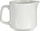 Ibrik qumështi porcelani Vessia, 150ml, me dorezë, i bardhë