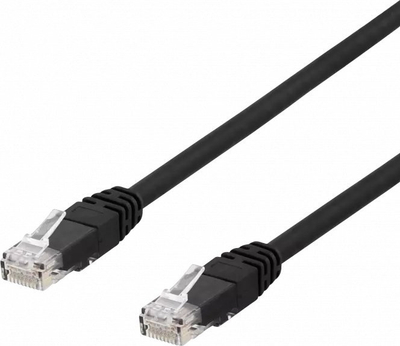 Kabllo rrjeti Deltaco Patch U UTP Cat6a, 1m, LSZH, i zi