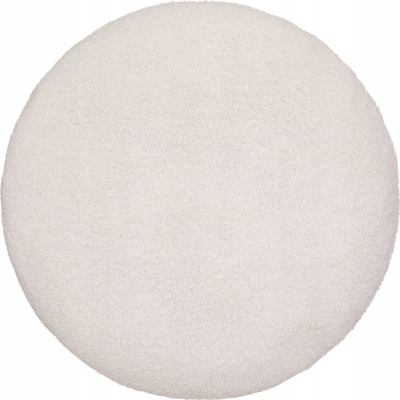 Jastëk dekorativ Atmosphera Faux Fur Subli Bouclet, D40cm, ivory, i bardhë