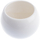 Vazo dekorative Lumarko Flowerpot BURBULAS 1 5001, qeramike, e bardhë