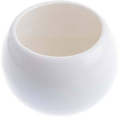 Vazo dekorative Lumarko Flowerpot BURBULAS 1 5001, qeramike, e bardhë