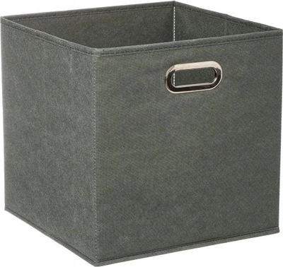 Shportë prej cope 5five Simply Smart Fabric Basket, 31x31cm, katrore, gri me jeshile