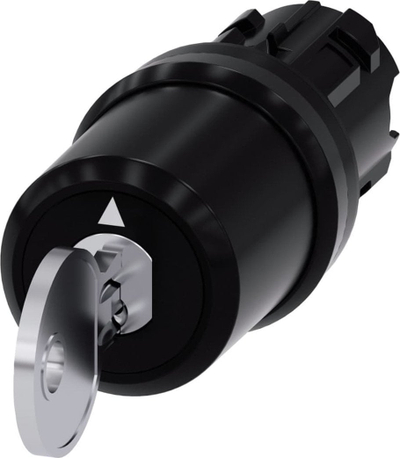 Çelës me bravë Siemens 3SU1000-5BL01-0AA0, 22mm, plastik, me 2 çelësa