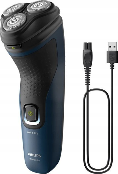 Електрична машина за бричење Philips S1151/00, само-наострувачка, водоотпорна, црна