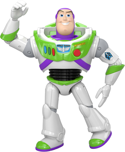 Figurë lojë Mattel Toy Story 5 Buzz Lightyear JKV15, 18cm, artikuluese, bardhë jeshile