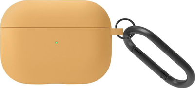 Mbulesë silikoni Native Union Roam për AirPods Pro 2, me kapëse metalike, e verdhë