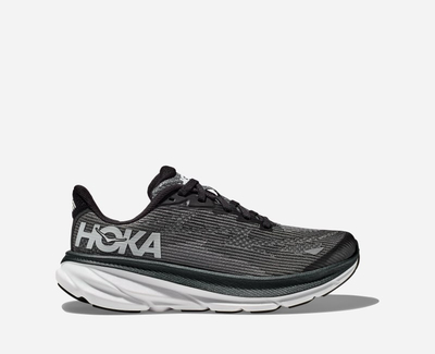 Atlete rinore Hoka Clifton 9, tekstil sintetike, low top, zi e bardhë, UK 6