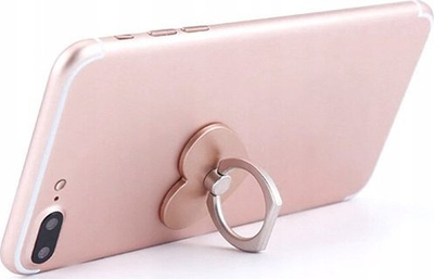 Mbajtëse unazë telefoni Vega Ring Holder, universale, rrotullim 360°, e kuqe me të artë
