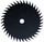Disk prerës për brushcutter FLO 40T, 250mm, 25.4mm, metalik