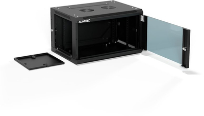 Kabinë rrjeti Alantec SW-6U-600-450-01-CF, 19" 6U, 600x450 mm, e zezë