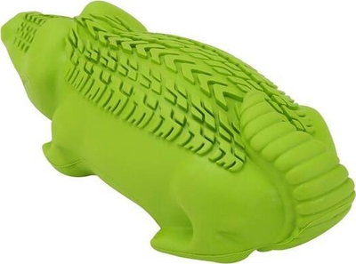 Lodër për qen Arm &amp; Hammer Super Treadz Gator, gomë natyrale, dental, jeshile