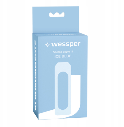 Mbulesë silikoni Wessper ActiveMax, për shishe 1L, e kaltër e çelët