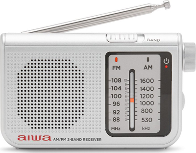 Џебно радио Aiwa RS-55, AM/FM, аналогно, сребрено