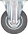 Фиксен транспортен тркалник без марка, 125mm, 100kg, сив