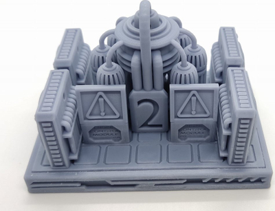 Aksesore loje tavoline Games Unplugged Nemesis 3D Engines, set me 3 motorë 3D, resin, gri
