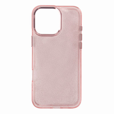 Маска за телефон Hurtel Glitter за Samsung Galaxy S25 Edge, TPU, со светки, розова