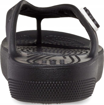 Sandale plazhi Crocs Classic Platform Flip W 207714, platformë, për gra, të zeza