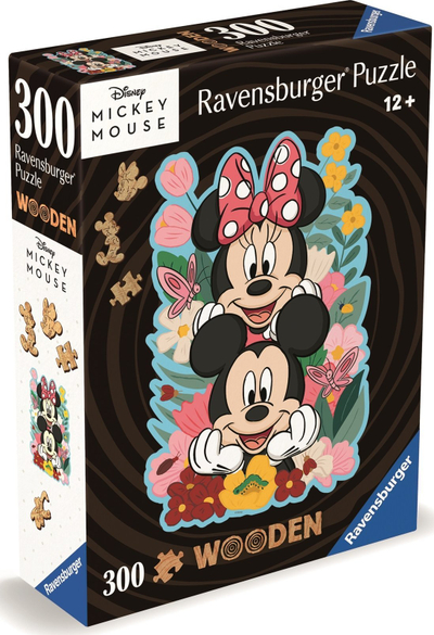 Puzzle druri Ravensburger Disney Mickey &amp; Minnie Mouse, 300 copa, për mosha 12+