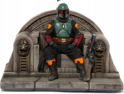 Figurë për koleksion Iron Studios Boba Fett on Throne, Art Scale 1:10, Star Wars, shumëngjyrëshe