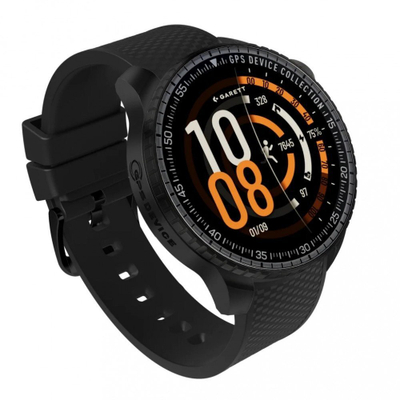 Smartwatch për burra Garett 5904238487372, ekran AMOLED, Gorilla Glass, i zi