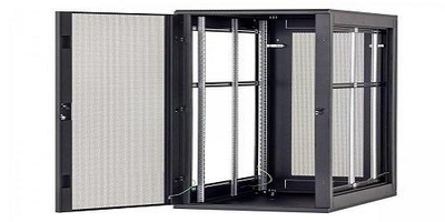 Rakitë dyshemeje Triton 19" 22U, 800x800mm, derë e perforuar 80%, e zezë