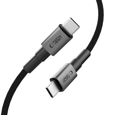 Kabllo USB C Tech-Protect Ultraboost DNA, 25cm, PD 60W 3A, gri metal