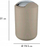 Koshi mbeturinash WENKO Swing Lid Bin 21222100, 6.5L, plastikë, taupe