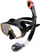 Set zhytjeje TEUTIDA, maskë xhami të temperuar, snorkel dry top, blu