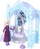 Set loje Disney Frozen Elsa Storytime Stackers, kukull e vogël, strehë akulli, shumëngjyrësh