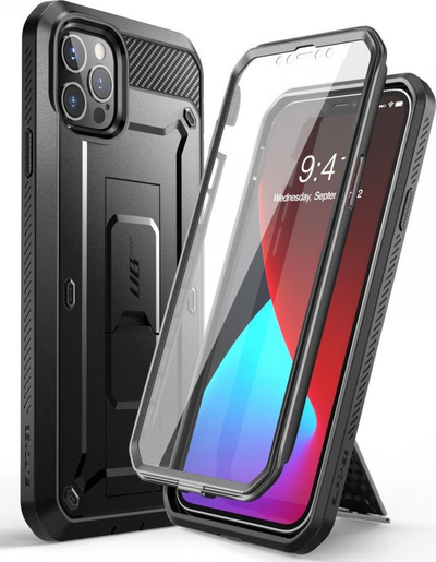 Xham mbrojtës Supcase Unicorn Beetle Pro për iPhone 12 Pro Max 6.7, i zi, universal