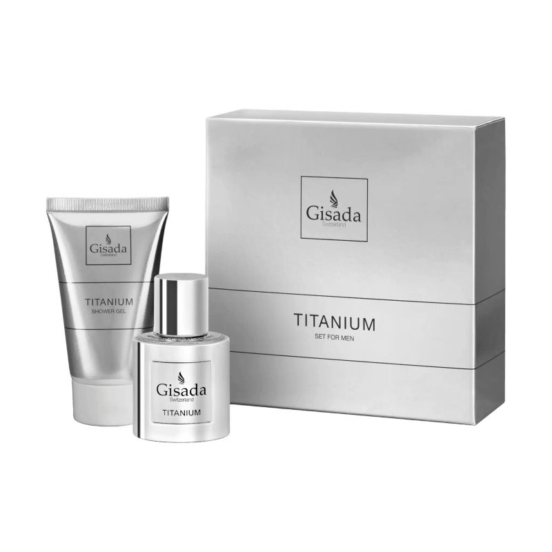 Set Gisada Titanium, EDP, 50ml + xhel për dush, 100ml