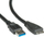 Kabllo USB Roline USB 3.0 USB A në USB A, 0.8m, i zi