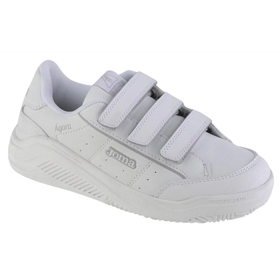 Детски патики Joma W.Agora 2302 Jr, затворање со леплив ремен, гумен ѓон, бели