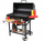 Grill qymyri pa markë, me kapak, sipërfaqe 71x34.5 cm, i zi