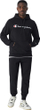 Bluzë me kapuç Champion Hooded Sweatshirt M 220253, pambuk 70%, për meshkuj, e zezë