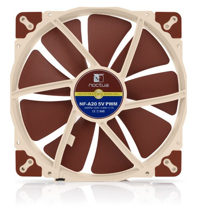 Ftohës Noctua NF A20 5V PWM, 20 cm, i kuq / bezhë