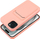 Mbulesë silikoni Forcell Card Case për iPhone 15 Plus, me xhep për kartë, rozë
