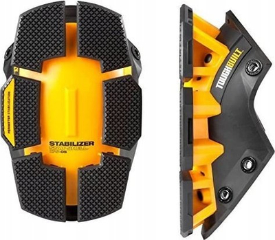 Перниче за колена ToughBuilt GelFit Stabilizer TB-KP-G205-BEA, ергономски гел, SnapShell со широка основа, црно