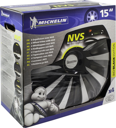 Kapakë rrote Michelin 009122, 15", set 4 copë, zi me argjend