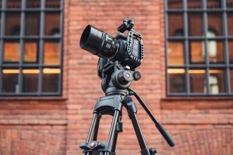 Tripod video Fotopro DV-2, alumin, kapacitet i lartë ngarkese, i zi