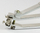 Vegël montimi rack Techly I-HT MOUNTY, për cage nuts M6 3/8" 10mm, alumin, argjendtë